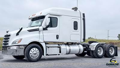 Freightliner Cascadia 126 Sleeper Semi Truck - Raised Roof Sleeper, Detroit 505HP, 18 Speed Manual