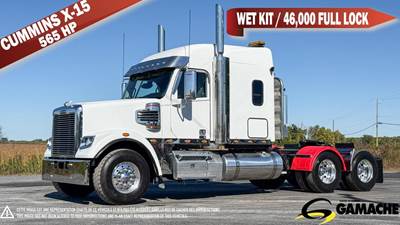 Freightliner Coronado 132 Sleeper Semi Truck - 60" Raised Roof Sleeper, Cummins 565HP, 18 Speed Manual