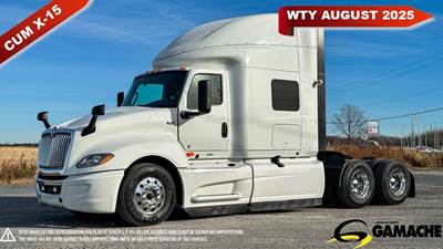 International LT Sleeper Semi Truck - 66" Raised Roof Sleeper, Cummins 450HP, 12 Speed Endurant Amt
