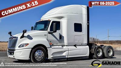 International LT Sleeper Semi Truck - 66" Raised Roof Sleeper, Cummins 450HP, 12 Speed Endurant Amt