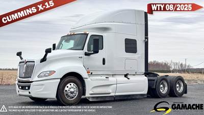 International LT Sleeper Semi Truck - 66" Mid Roof Sleeper, Cummins 450HP, 12 Speed Endurant Amt