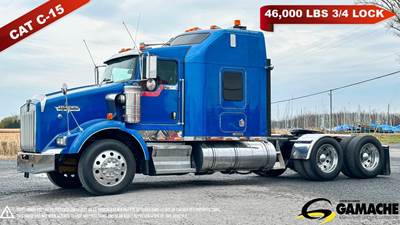 Kenworth T800 Sleeper Semi Truck - 62" Mid Roof Sleeper, Caterpillar 475HP, 10 Speed Manual