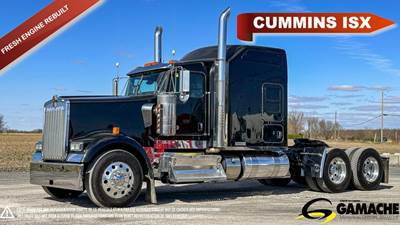 Kenworth W900L Sleeper Semi Truck - 82" Mid Roof Sleeper, Cummins 475HP, 13 Speed Manual