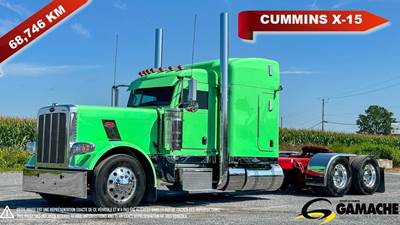 Peterbilt 389 Sleeper Semi Truck - 64" Flat Top Sleeper, Cummins 500HP, 18 Speed Manual