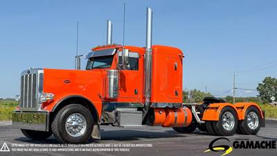 Peterbilt 389 Sleeper Semi Truck - 48" Flat Top Sleeper, Cummins 565HP, 18 Speed Manual