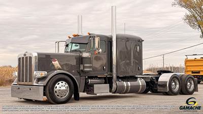 Peterbilt 389 Sleeper Semi Truck - Flat Top Sleeper, Cummins 500HP, 18 Speed Manual