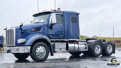 Peterbilt 567 Sleeper Semi Truck - Flat Top Sleeper, Cummins 525HP, 18 Speed Manual