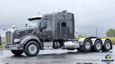 Peterbilt 567 Tri Axle Sleeper Semi Truck - Mid Roof Sleeper, Cummins 605HP, 18 Speed Manual
