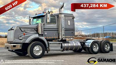 Western Star 4900 Sleeper Semi Truck - 42" Mid Roof Sleeper, Detroit 600HP, 18 Speed Manual
