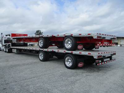 Dorsey COMBO DROP DECK REAR AXLE SLIDE Drop Deck Trailer
