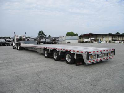 Reitnouer Big Bubba 53x102 Tri Axle Aluminum Drop Deck Trailer - Air Ride, Fixed Axle