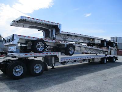 Reitnouer Big Bubba 53x102 Aluminum Drop Deck Trailer - Air Ride, Sliding Spread Axle