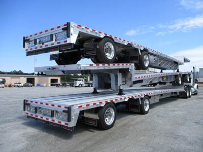 Reitnouer Big Bubba 53x102 Aluminum Drop Deck Trailer - Air Ride, Sliding Spread Axle