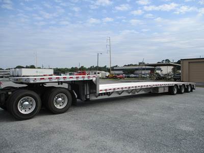 Reitnouer Big Bubba 53x102 Tri Axle Aluminum Drop Deck Trailer - Air Ride, Fixed Axle