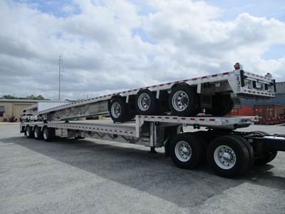 Reitnouer Big Bubba 53x102 Tri Axle Aluminum Drop Deck Trailer - Air Ride, Fixed Axle