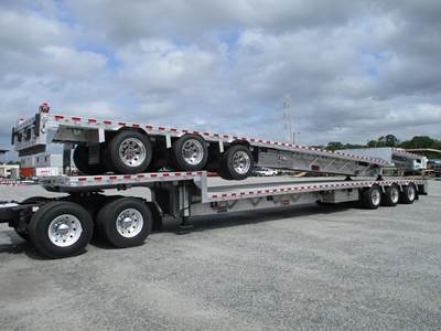 Reitnouer Big Bubba 53x102 Tri Axle Aluminum Drop Deck Trailer - Air Ride, Fixed Axle