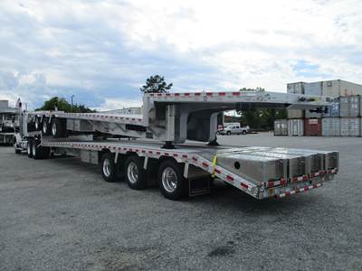 Reitnouer Big Bubba 53x102 Tri Axle Aluminum Drop Deck Trailer - Air Ride, Fixed Axle