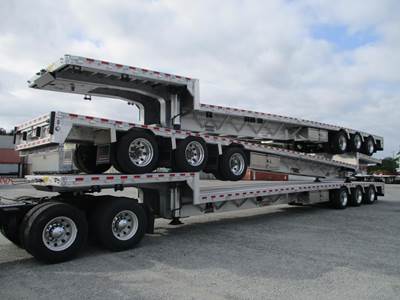 Reitnouer Bigger Bubba 53x102 Tri Axle Drop Deck Trailer - Air Ride, Fixed Axle