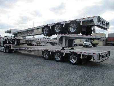 Reitnouer Bigger Bubba 53x102 Tri Axle Aluminum Drop Deck Trailer - Air Ride, Fixed Axle