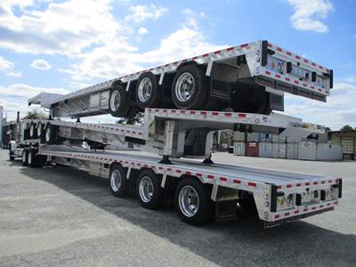 Reitnouer Big Bubba 53x102 Tri Axle Aluminum Drop Deck Trailer - Air Ride, Fixed Axle