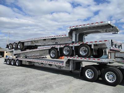 Reitnouer Big Bubba 53x102 Tri Axle Aluminum Drop Deck Trailer - Air Ride, Fixed Axle