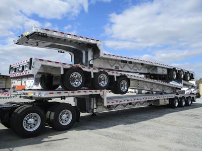 Reitnouer Big Bubba 53x102 Tri Axle Aluminum Drop Deck Trailer - Air Ride, Fixed Axle