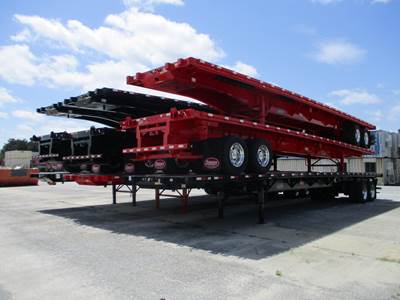 Dorsey 45x102 Steel Flatbed Trailer - Air Ride, Fixed Axle