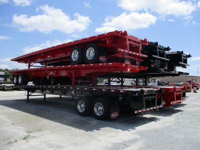 Dorsey 45x102 Steel Flatbed Trailer - Air Ride, Fixed Axle