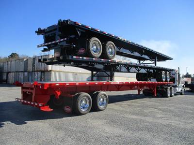 Dorsey 48x102 Steel Flatbed Trailer - Air Ride, Sliding Axle