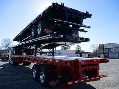 Dorsey 48x102 Steel Flatbed Trailer - Air Ride, Sliding Axle