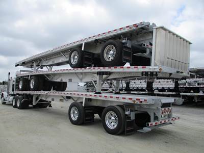 Reitnouer Big Bubba 45x102 Aluminum Flatbed Trailer - Air Ride, Fixed Spread Axle