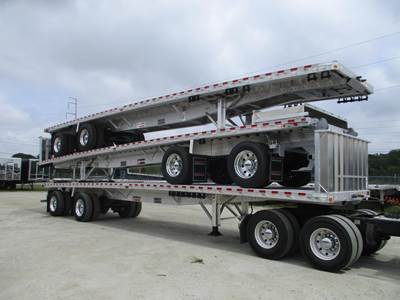 Reitnouer Big Bubba 45x102 Aluminum Flatbed Trailer - Air Ride, Fixed Spread Axle