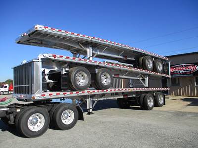 Reitnouer 36x102 Aluminum Flatbed Trailer - Air Ride, Fixed Spread Axle