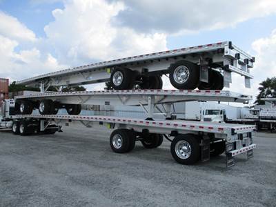 Reitnouer CK-90 53x102 Aluminum Flatbed Trailer - Air Ride, Sliding Spread Axle
