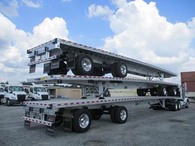 Reitnouer CK-90 53x102 Aluminum Flatbed Trailer - Air Ride, Sliding Spread Axle