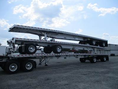 Reitnouer CK-90 53x102 Aluminum Flatbed Trailer - Air Ride, Sliding Spread Axle