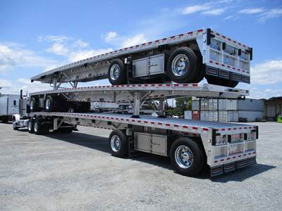 Reitnouer BIG BUBBA FRONT LIFT AXLE Flatbed Trailer