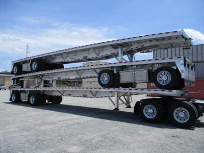 Reitnouer BIG BUBBA FRONT LIFT AXLE Flatbed Trailer