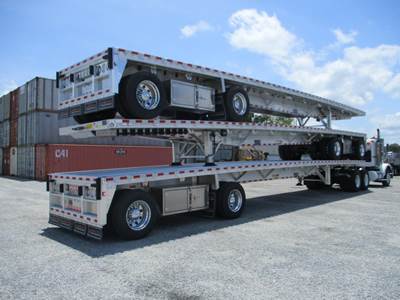 Reitnouer BIG BUBBA FRONT LIFT AXLE Flatbed Trailer