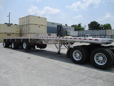 Reitnouer Bigger Bubba 48x102 Tri Axle Aluminum Flatbed Trailer - Air Ride, Fixed Spread Axle