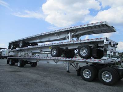 Reitnouer 53x102 Combination Flatbed Trailer - Air Ride, Sliding Spread Axle