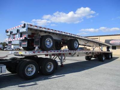 Reitnouer 53x102 Combination Flatbed Trailer - Air Ride, Sliding Spread Axle