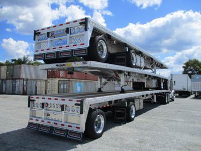 Reitnouer MaxMiser 48x102 Aluminum Flatbed Trailer - Air Ride, Fixed Spread Axle
