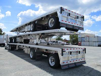 Reitnouer MaxMiser 48x102 Aluminum Flatbed Trailer - Air Ride, Fixed Spread Axle