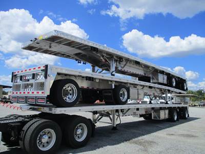 Reitnouer MaxMiser 48x102 Aluminum Flatbed Trailer - Air Ride, Fixed Spread Axle