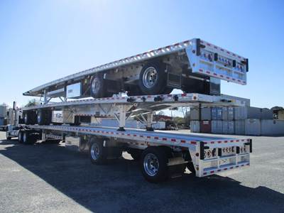 Reitnouer MaxMiser 53x102 Aluminum Flatbed Trailer - Air Ride, Sliding Spread Axle