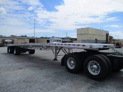 Reitnouer MaxMiser 53x102 Aluminum Flatbed Trailer - Air Ride, Sliding Spread Axle