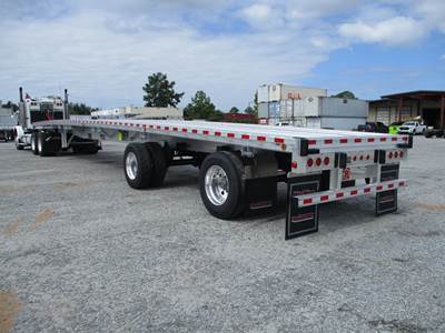Reitnouer MaxMiser 53x102 Aluminum Flatbed Trailer - Air Ride, Sliding Spread Axle