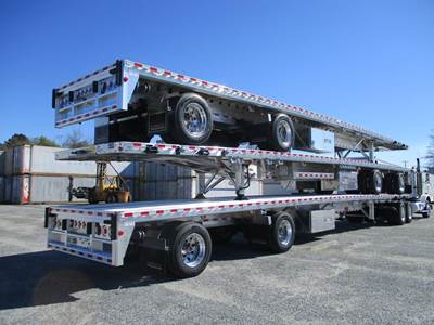 Reitnouer 53x102 Aluminum Flatbed Trailer - Air Ride, Sliding Spread Axle