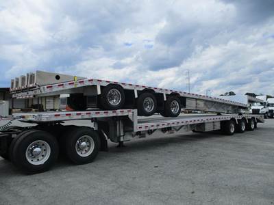 Reitnouer Big Bubba 53x102 Tri Axle Aluminum Lowboy Trailer - Air Ride, Fixed Axle